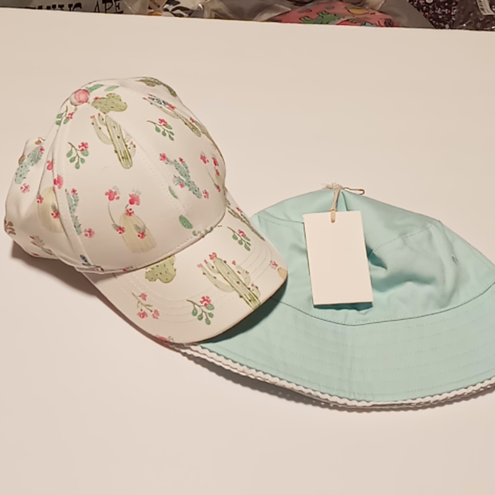 girls 2 pack cap and hat